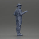 Stylish Man in a Hat slipover and Scarf Holding a Suit - Only-Games