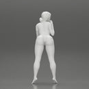 Attractive girl in bikini Leaning on the Car - Only-Games