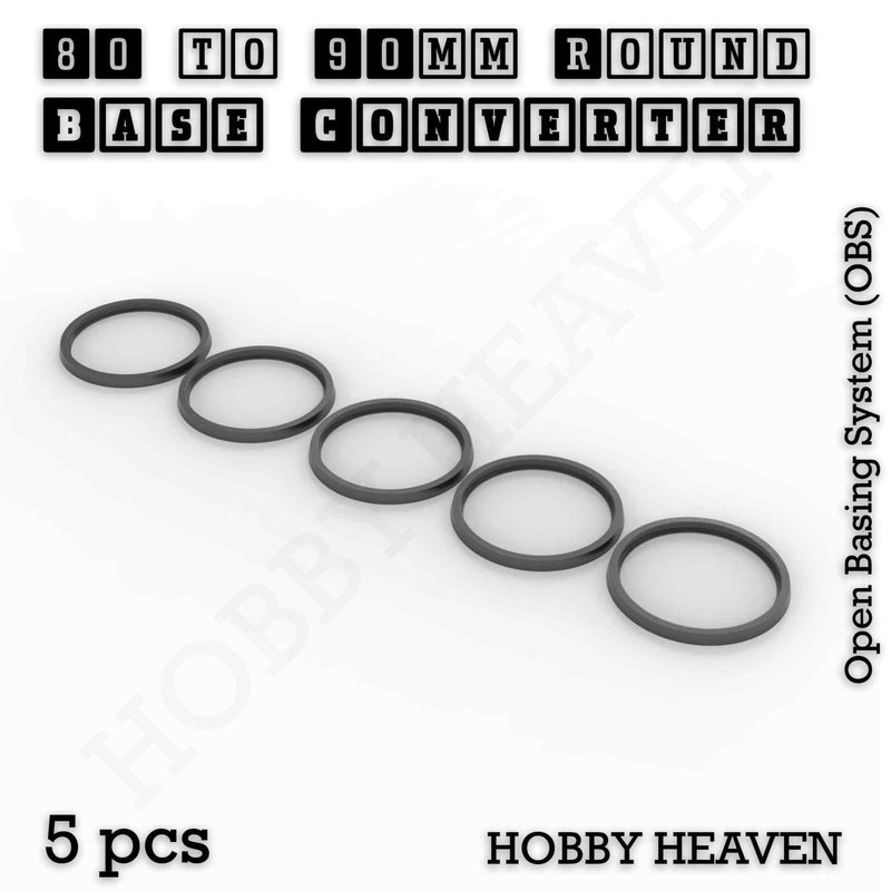 Round Bases Size Converters Round to Round 3d Print Full Range - Only-Games