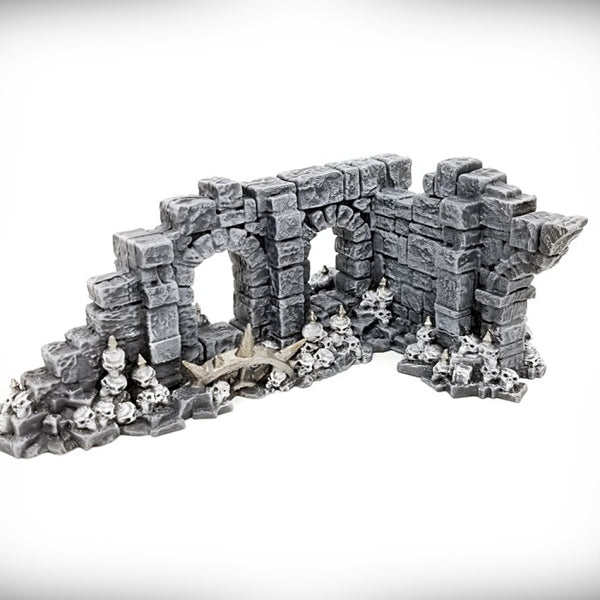 Double Arch Window - Half Arch Door: Ancient Ruins GRIMDARK Terrain Set - Only-Games