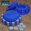 Game Token Coin Holder & Tokens Set - Only-Games