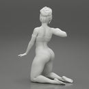 Sexy woman In Bikini Sitting On Her knees - Only-Games