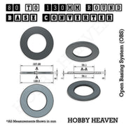Round Bases Size Converters Round to Round 3d Print Full Range - Only-Games