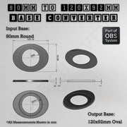 Round To Oval Bases Size Converters 3d Print Full Range - Only-Games