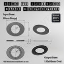 Round To Oval Bases Size Converters 3d Print Full Range - Only-Games