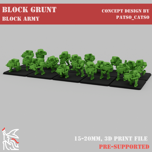 [Block Army] Block Grunts x20 - Only-Games