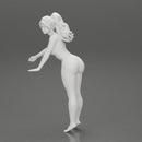 Naked Sexy Girl in short putting gas in car at gasoline station - Only-Games