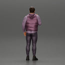 man stands confidently wearing an open jacket with beard - Only-Games