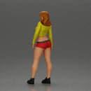 Sexy girl posing in a mini open skirt and shorts - Only-Games