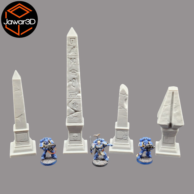 Obelisks - 28mm Wargaming Scatter Terrain Scenery Tabletop Miniature - Only-Games