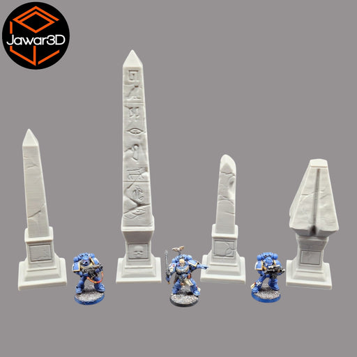 Obelisks - 28mm Wargaming Scatter Terrain Scenery Tabletop Miniature - Only-Games