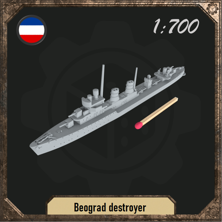 1/700 Beograd destroyer