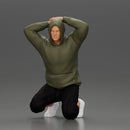 Gangster in hoodie putting his hands behind head - Only-Games