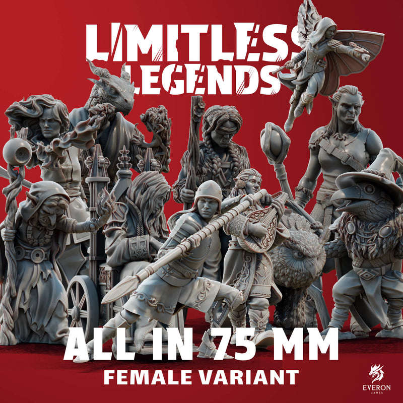 Limitless Legends - 75mm - All In - Female - Only-Games