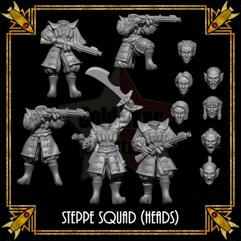 Steppe Squad on Foot (Heads) - Only-Games