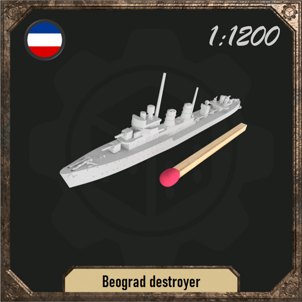 1/1200 Beograd destroyer