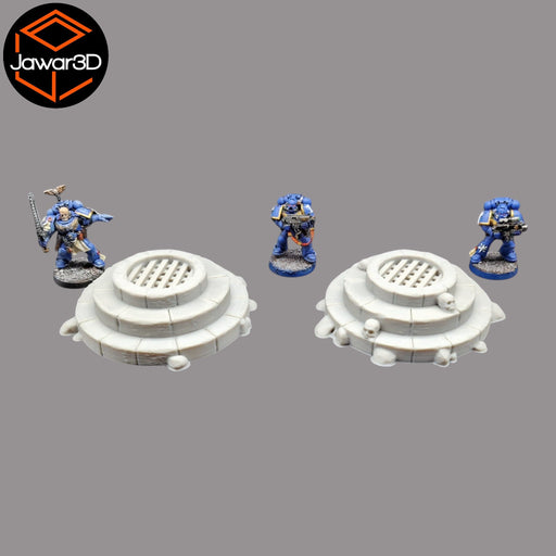 Well Cover x2 - 28mm Wargaming Scatter Terrain Scenery Tabletop Miniature - Only-Games