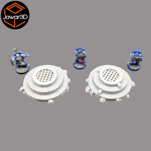 Well Cover x2 - 28mm Wargaming Scatter Terrain Scenery Tabletop Miniature - Only-Games
