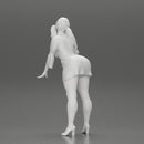 Beautiful girl in Dress Leaning on the Car - Only-Games