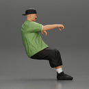 gangster homie in cap backwards with arm on window driving the car - Only-Games