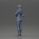 Naked girl standing in cap - Only-Games