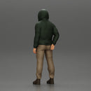 bearded man stands confidently, adorned in a stylish hoodie - Only-Games