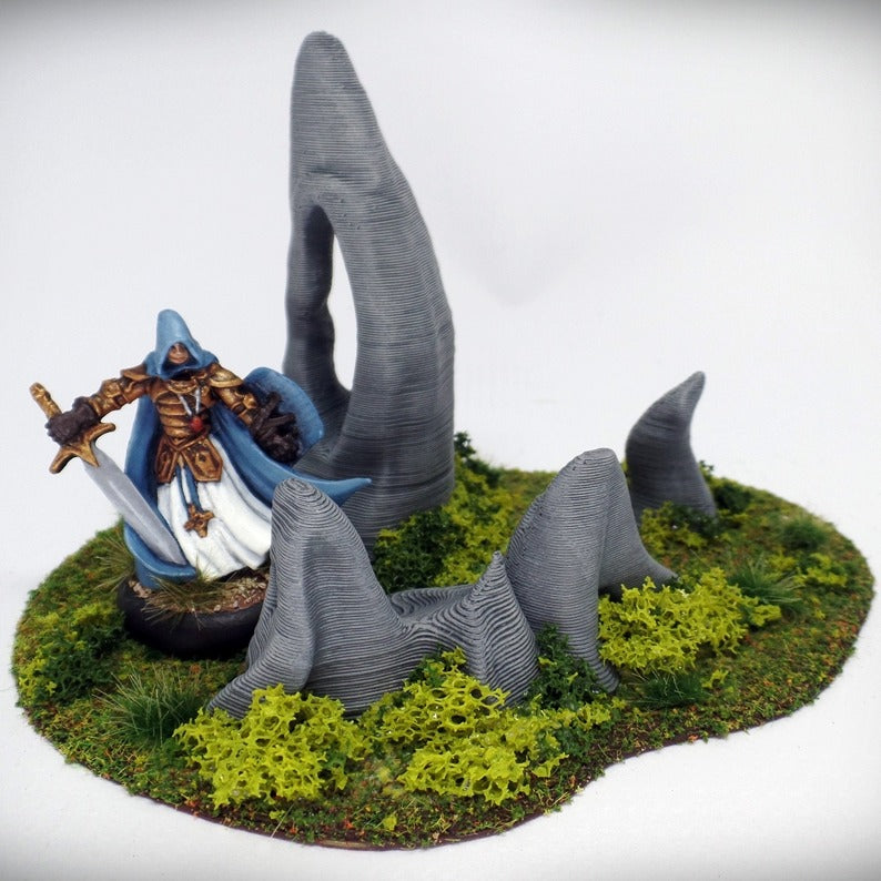 Standing Stone Cluster: Ghost Stones Terrain Set - Only-Games