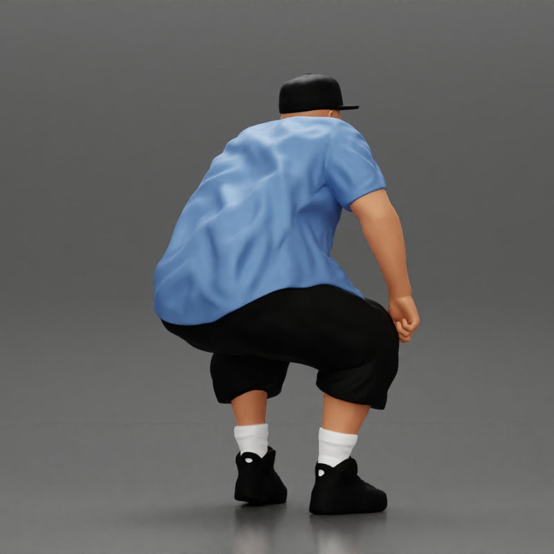 Fat Gangster sitting and thinking - Only-Games