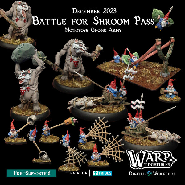Battle for Shroom Pass - Monopose Gnome Army Reinforcements - Only-Games