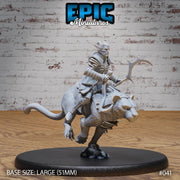 Dark Elf Panther Rider Running - Only-Games