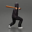 Gangster homie in hoodie Holding Baseball Bat Ready For A Hit - Only-Games