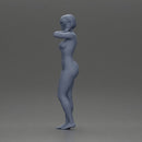 Naked girl places her hand on her neck - Only-Games