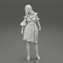 Cute Woman Fashion Model In Gorgeous Dress Posing - Only-Games