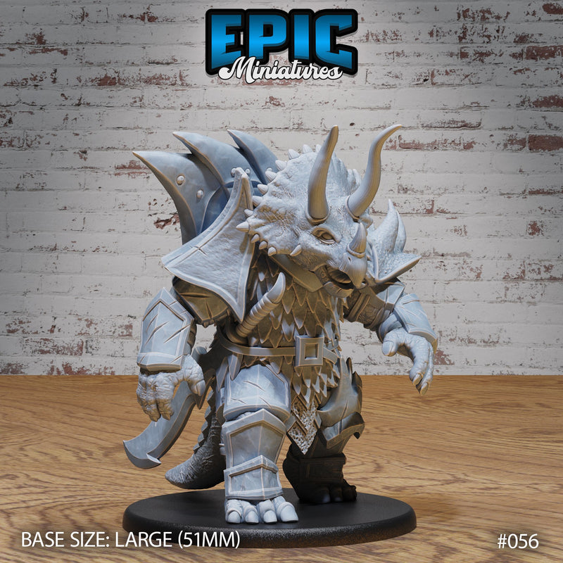 Triceratops Folk Warrior Set