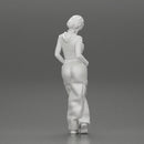 Chola girl Leaning On A Wall While Holding Her Legs Crossed - Only-Games