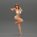 Sexy girl in bikini Leaning Against car - Only-Games