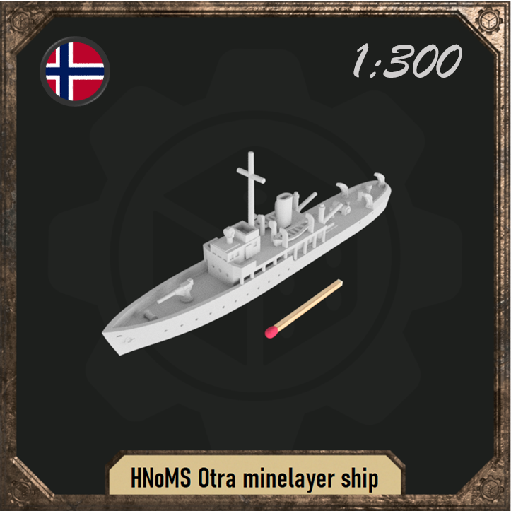 1/300 HNoMS Otra Minelayer ship