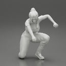 Young Woman Working In Service Station sitting and fixing a car - Only-Games