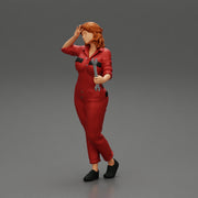 Tired woman mechanic holding a spanner - Only-Games