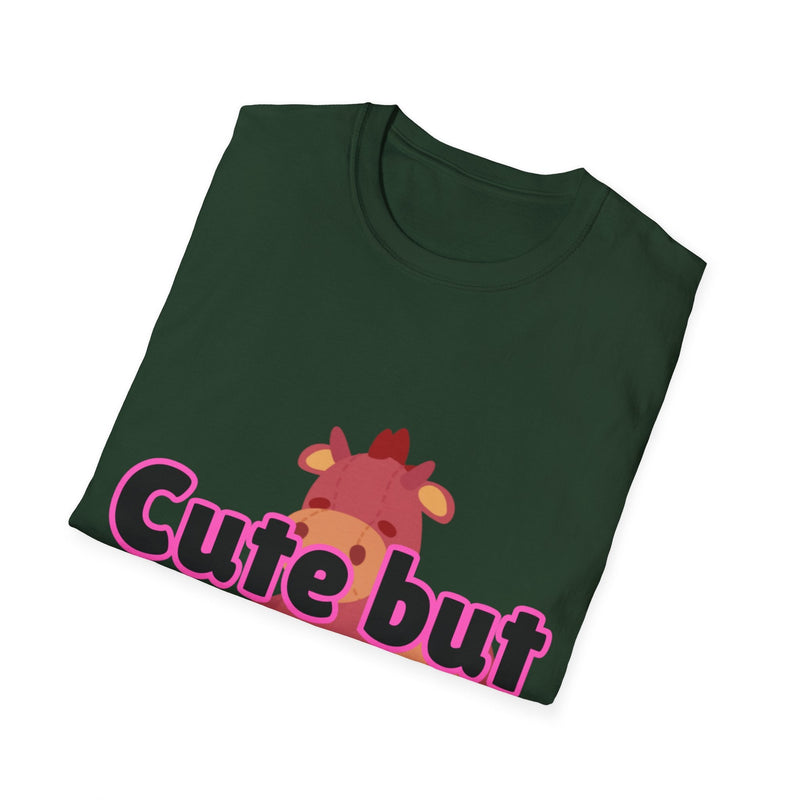 Cute But Bitey Unisex Softstyle T-Shirt - Only-Games