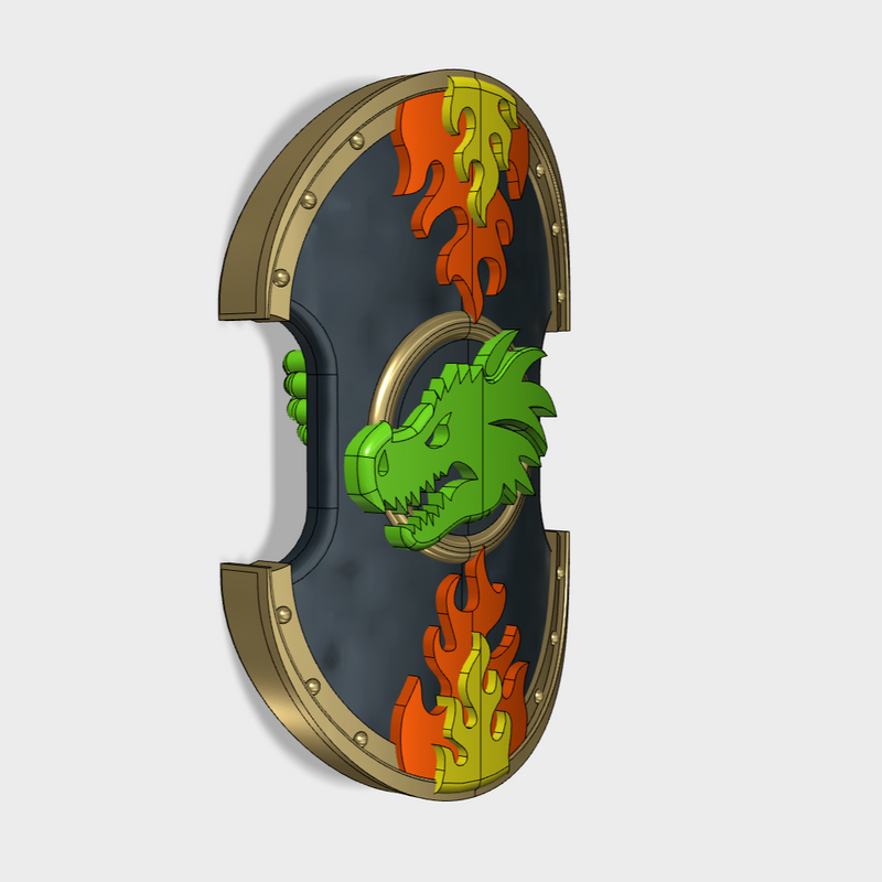 Dragon Head - Trojan Power Shields (OG) - Only-Games