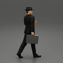 Businessman Walking and Holding His Briefcase - Only-Games