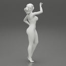 Sexy woman standing and posing in lingerie - Only-Games