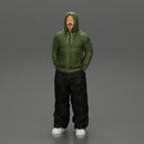 2 Gangster homie in hoodie standing with hands in pockets - Only-Games