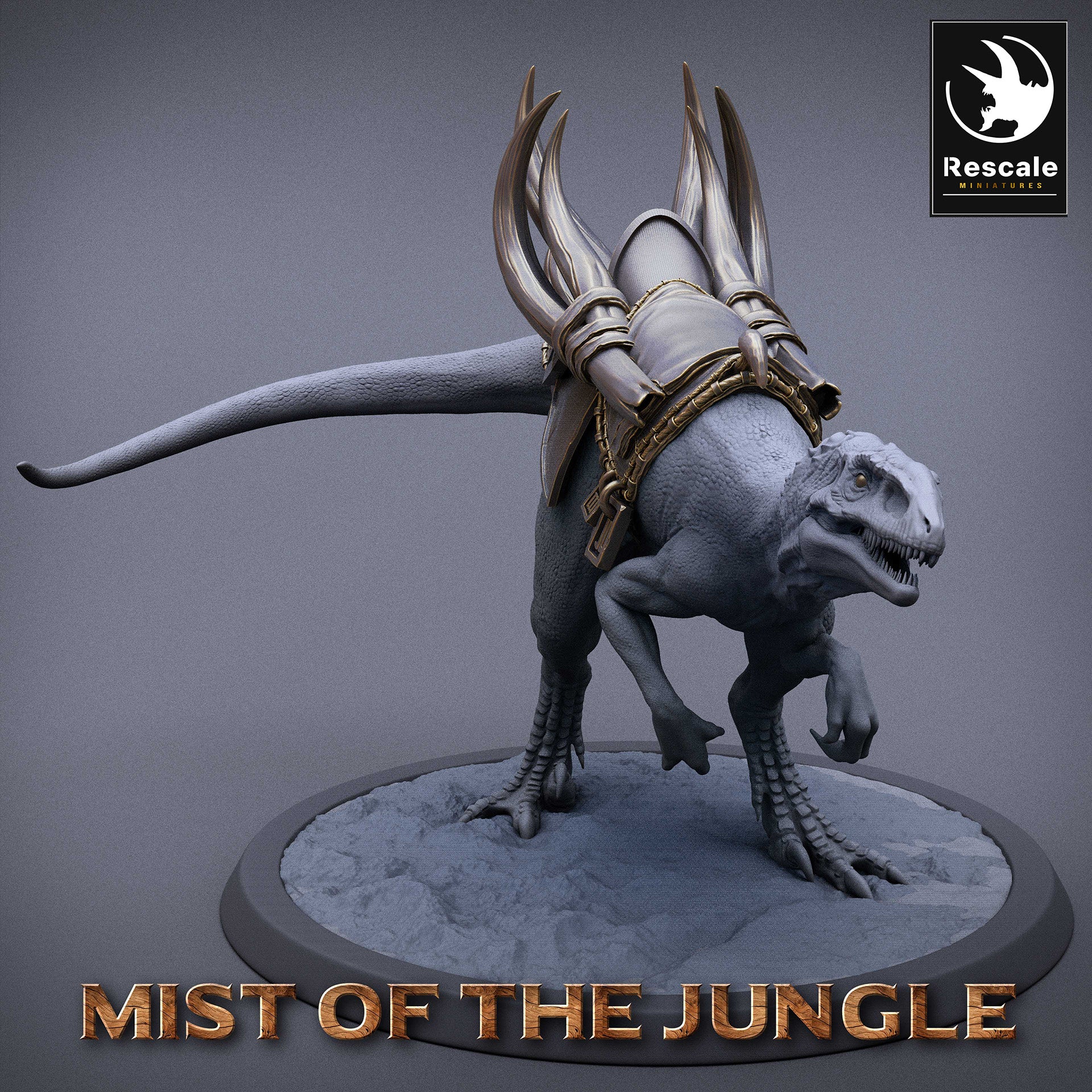 Saddled Raptor Raptor Scout Saddle - Lord of the Print - Miniatures by Only-Games.co