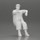 gangster homie in cap with arm on window driving the car - Only-Games