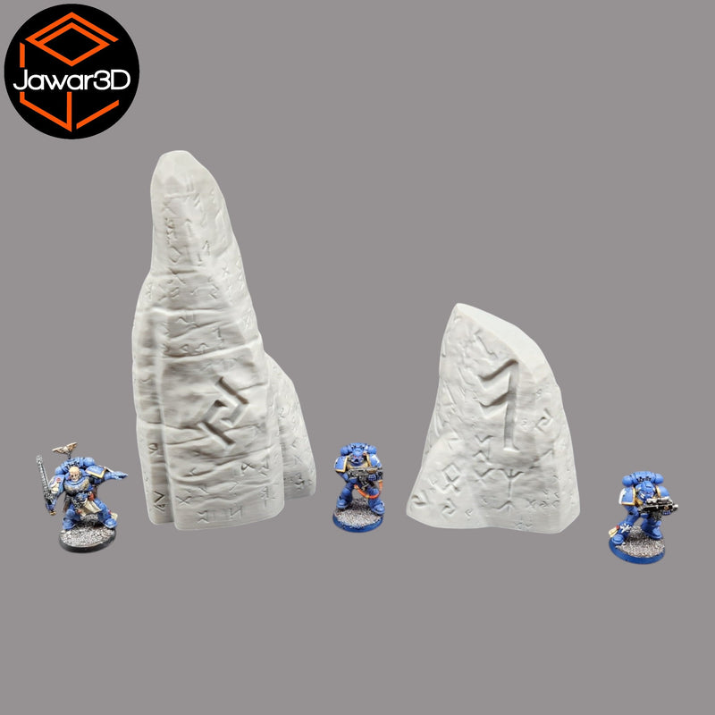 Runed Stones - 28mm Wargaming Scatter Terrain Scenery Tabletop Miniature - Only-Games