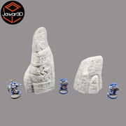 Runed Stones - 28mm Wargaming Scatter Terrain Scenery Tabletop Miniature - Only-Games