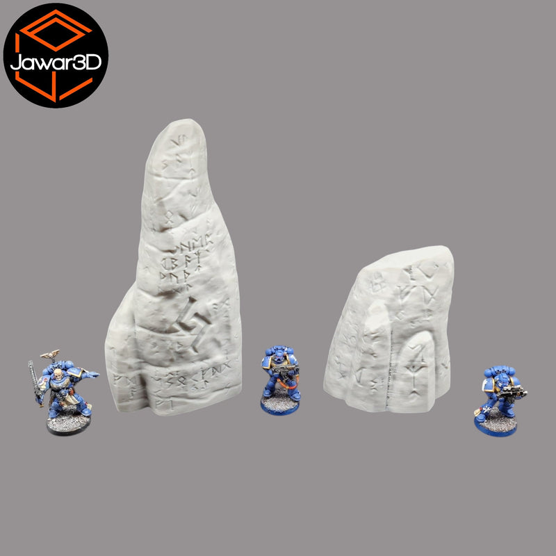 Runed Stones - 28mm Wargaming Scatter Terrain Scenery Tabletop Miniature - Only-Games