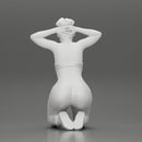 Chola Girl in bra sitting putting his hands behind head about to be arrested - Only-Games